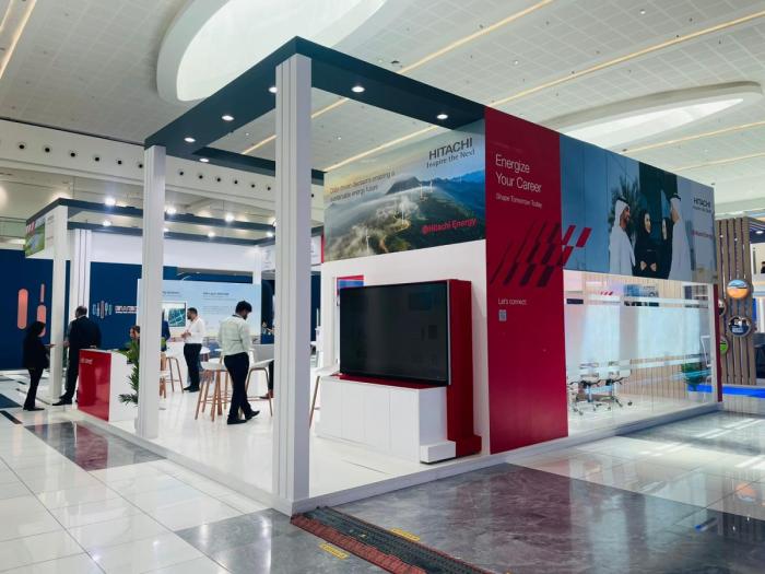 Exhibition stand builder Dubai | Hitachi | WUC 2024