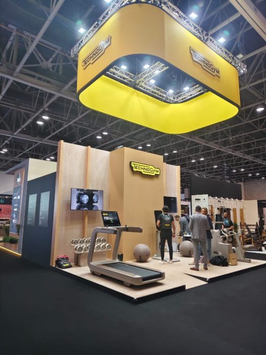 Exhibition stand builder Dubai | Technogym | The Hotel Show 2025